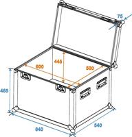 Omnitronic Universal-Case Profi Universele koffer (l x b x h) 540 x 640 x 540 mm - thumbnail