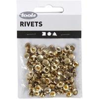 Creativ Company Rivets, d 7 mm, brons, 50 stuk/ 1 doos - thumbnail