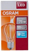 OSRAM HOMELIGHTING 4058075112445 LED-lamp Energielabel D (A - G) E27 Peer 7.5 W = 75 W Koudwit (Ø x l) 60 mm x 105 mm 1 stuk(s) - thumbnail