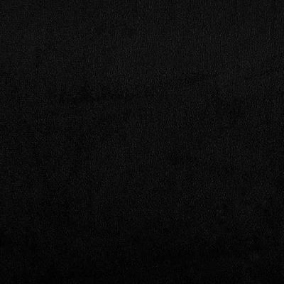 4-delige Loungeset met kussens microvezelstof zwart