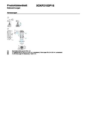 Telemecanique XCKP2102P16 XCKP2102P16 Eindschakelaar Rolplunjer IP66/IP67 1 stuk(s)