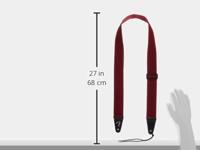 Fender Modern Tweed Strap Black Red gitaarband - thumbnail