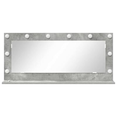 VidaXL Schmink spiegel rechthoekig beton grijs 100 x 45 x 18 cm VidaXL Schmink spiegel rechthoekig beton grijs 100 x 45 x 18 cm