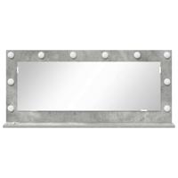 VidaXL Schmink spiegel rechthoekig beton grijs 100 x 45 x 18 cm - thumbnail