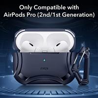 ESR Hoes voor AirPods Pro 2, MagSafe draadloos opladen, compatibel met AirPods Pro 2e generatie 2022/1e generatie 2019, magnetisch deksel, HaloLock Cyber Armor robuuste AirPod hoes - thumbnail