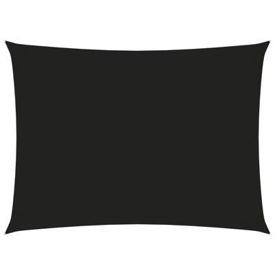 Zonnescherm rechthoekig 3,5x5 m oxford stof zwart