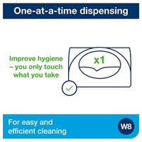 Reinigingsdoekdispenser tork w8 performance wit | 4 stuks - thumbnail