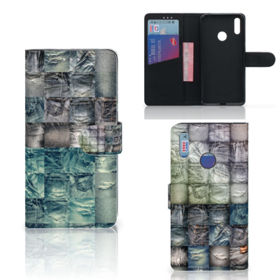 Wallet Case met Pasjes Huawei Y7 (2019) Spijkerbroeken