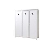 Vipack 3-deurs kledingkast Amori - wit - 190x159x57 cm - thumbnail