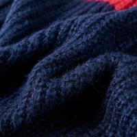 Kindertrui gebreid 92 marineblauw - thumbnail