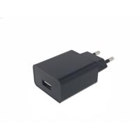 Usb oplader 2A zwart (hangverpakking) - thumbnail