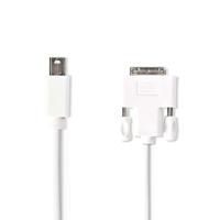 Mini-DisplayPort - DVI-kabel | Mini-DisplayPort male - DVI-D 24+1-pins male | 2,0 m | Wit - thumbnail
