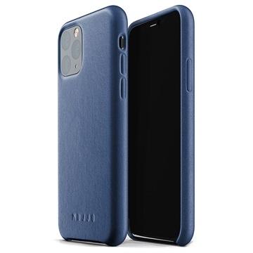 Mujjo Leather Case iPhone 11 Pro blauw