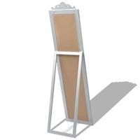 Vrijstaande spiegel Barok 160x40cm zilver - thumbnail