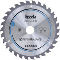 kwb 588257 Hardmetaal-cirkelzaagblad 216 x 30 mm 1 stuk(s) - thumbnail