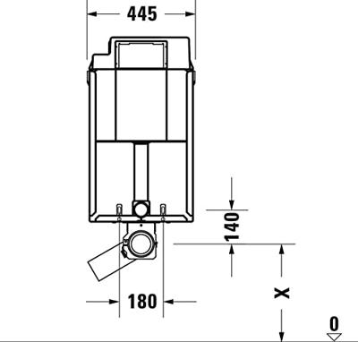 Duravit DuraSystem wc-element voor natbouw