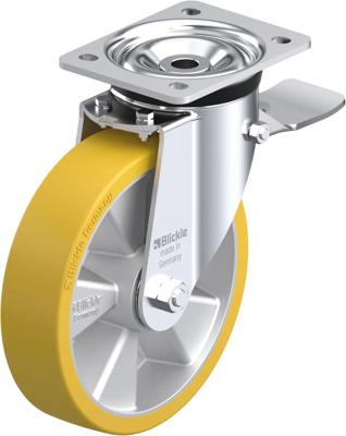 Blickle LK-ALTH 200K-ST Zwenkwiel met rem Wieldiameter: 200 mm Draagvermogen (max.): 600 kg 1 stuk(s)