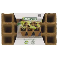 Biopottrays 4x4x5 cm 6x15stuks Nature - Nature - thumbnail