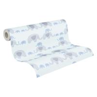 AS Creation Little Love blauw behang | 381131 - thumbnail