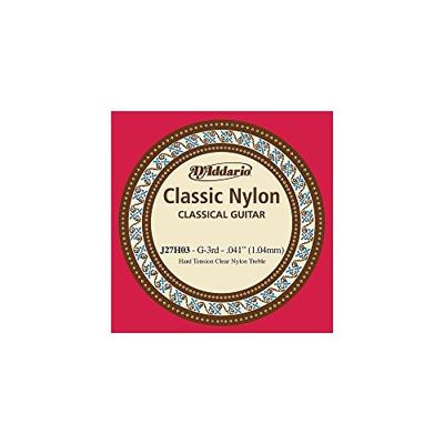 D'Addario J27H03 Student Nylon Classical Guitar Single String enkele snaar voor klassieke gitaar, Hard Tension, 3rd String