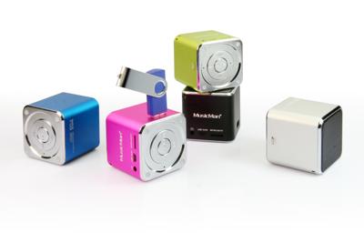 Mini-luidspreker Technaxx MusicMan Mini AUX, SD, USB Zwart