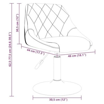 Eetkamerstoelen draaibaar 6 st fluweel blauw