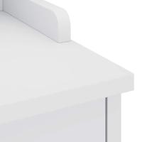 Gangbankje SANDNES wit 87x40x50 cm massief grenenhout - thumbnail