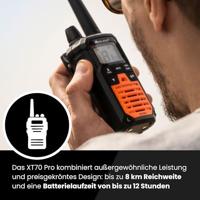 Midland Midland XT70 Pro Kofferset, PMR+LPD, Orange C1465.01 PMR-portofoon - thumbnail