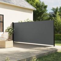 Windscherm uittrekbaar 160x500 cm antracietkleurig - thumbnail