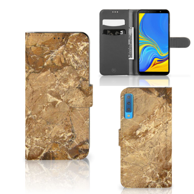 Samsung Galaxy A7 (2018) | Bookcase | Marmer Creme