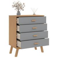 Ladekastje OLDEN massief grenenhout grijs en bruin - thumbnail