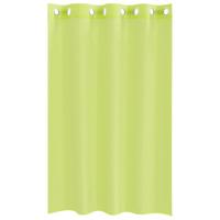 Gordijnen voile met doorvoertules 2 st 140x175 cm appelgroen - thumbnail