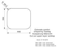 Reginox spoelbak - Colorado Comfort - vlak + onderbouw - 40 x 35 cm - R24195 - thumbnail