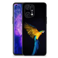 OPPO Find X5 Pro Dierenprint Telefoonhoesje Papegaai - thumbnail