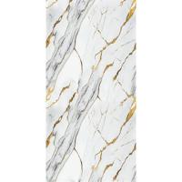 PVC Marmer Wandpaneel White Gold Glans 260x122x0.3cm - thumbnail