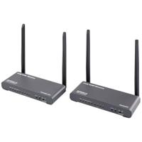 SpeaKa Professional SP-HDE-620 Draadloze HDMI-set 100 m 5 GHz 3840 x 2160 Pixel KVM-functie (Keyboard, Video, Mouse), Met loop-functie - thumbnail