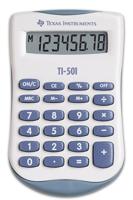 Texas Instruments Zak rekenmachine ti-501 blauw, wit 8 karakters - thumbnail
