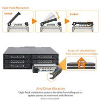 Icy Dock MB996SP-6SB 6x2,5 SATA behuizing voor externe 5,25 - thumbnail