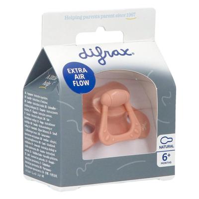 Difrax Fopspeen Natural 6+ Maanden Uni Peachy
