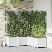 Tuin Bloempot 5 pcs Wit 120 x 120 x 143 cm Staal - thumbnail