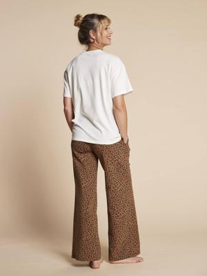 Pyjama set 2-delig luipaard zwangerschap en borstvoeding ENVIE DE FRAISE taupe