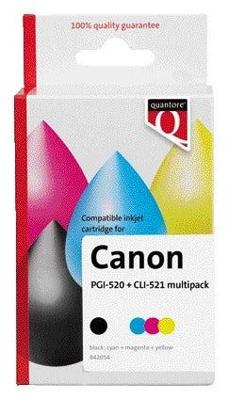 Inktcartridge quantore canon pgi-520 cli-521 2zw3k Inktcartridge quantore canon pgi-520 cli-521 2zw3k
