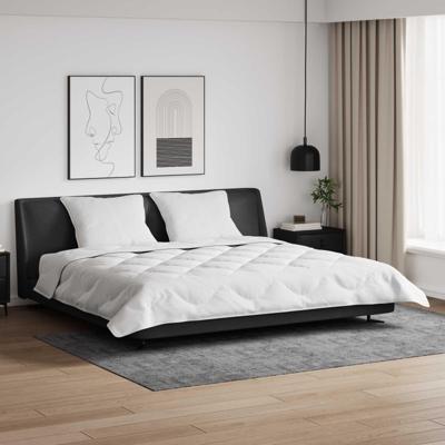 Dekbed met Kussens 3 pcs Wit Microfiber en Dons Feather