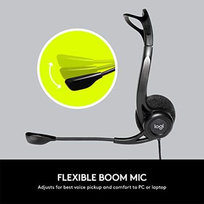 Hoofdtelefoon met microfoon Logitech 981-000100 Zwart - thumbnail