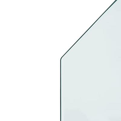 VidaXL Glasplaat openhaard zeshoekig 80x60 cm