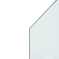 VidaXL Glasplaat openhaard zeshoekig 80x60 cm - thumbnail