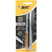 Viltstift bic intensity rond f goud en zilver - thumbnail