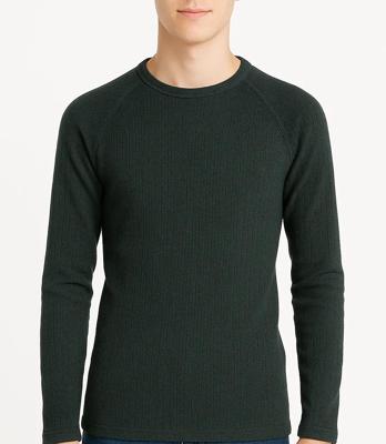 Heatkeeper Kinder Thermoshirt Lange Mouw Comfort Antraciet Melange-140/146
