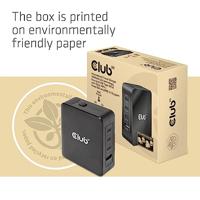 club3D CAC-1917 USB-laadstation 140 W 1x USB-A, 3x USB-C USB PD Zwart Binnen GaN - thumbnail