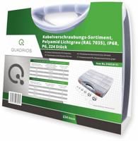 Quadrios 2102CA111 Wartel assortiment PA66 Grijs-wit (RAL 7035) 1 set(s) - thumbnail